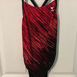 TYR Red and Black Swimsuit